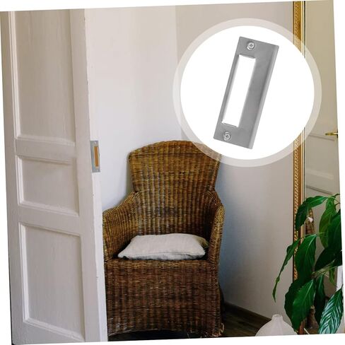 Mikikit 5pcs Door Strike Plates for Enhanced Security Deadbolt Reinforcement Plates for Front Doors Easy Installation and Impact Resistant Design in Saudi Arabia