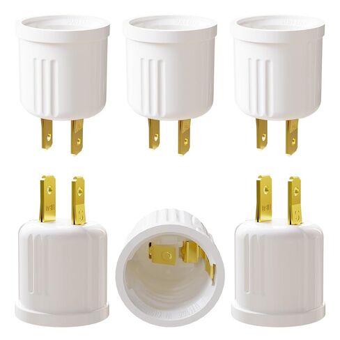 منفذ إلى محول المقبس، تحويل المخرج إلى مقبس المصباح الكهربائي E26، مقبس الإضاءة الإضافي، 2 حزمة in Kuwait