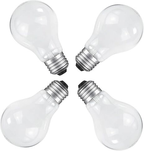 75 Watt Incandescent Light Bulbs, A19 75 WATT Incandescent Bulb Shatter Resistant Rough Service Light Bulb 75 WATTS A19 Shape 4PACK in Saudi Arabia