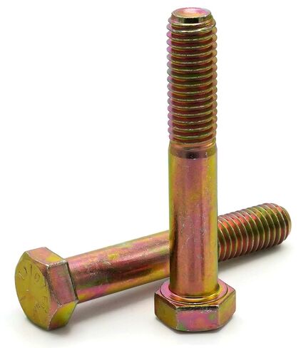 براغي سداسية ذات غطاء زنك أصفر درجة 8 - 1/2 بوصة - 13 × 3-1/2 بوصة PT - الكمية-25 in Saudi Arabia