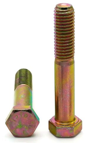 براغي سداسية ذات غطاء زنك أصفر درجة 8 - 1/2 بوصة - 13 × 3-1/2 بوصة PT - الكمية-25 in Saudi Arabia