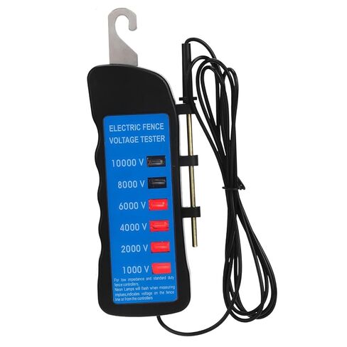جهاز اختبار جهد السياج الكهربائي 10 كيلو فولت، جهاز اختبار السياج عالي الدقة، 6 مصابيح مؤشر نيون/جهاز اختبار سياج خفيف الوزن محمول، مناسب للماشية وأسوار البستان وأدوات السلامة المؤقتة in Kuwait