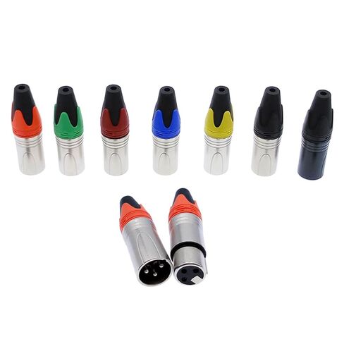 Connector Audio Plug Microphone Plug 3pin Speaker Connector Male Female Colour Mic Connector 10Pcs(Black female10pc) in Saudi Arabia