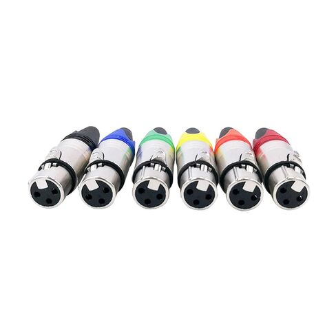 Connector Audio Plug Microphone Plug 3pin Speaker Connector Male Female Colour Mic Connector 10Pcs(Black female10pc) in Saudi Arabia