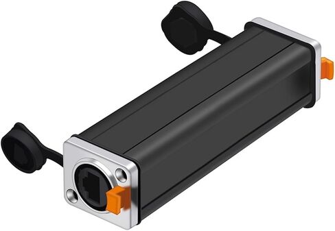 10 قطعة RJ45 موصل أنثى لوحة جبل مآخذ مستوى شبكة إيثرنت موصل محول (10xMetal-90mm-01) in Kuwait