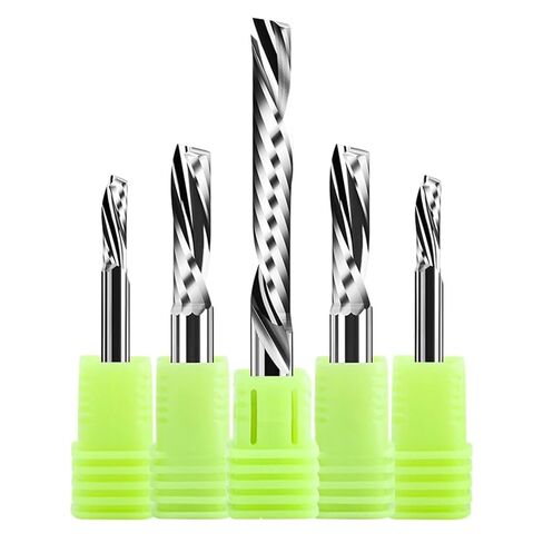 Left Spiral Milling Cutter Down Cut CNC End Mill 6 8 10 mm Shank Engraving Bits(6x15x50) in Kuwait