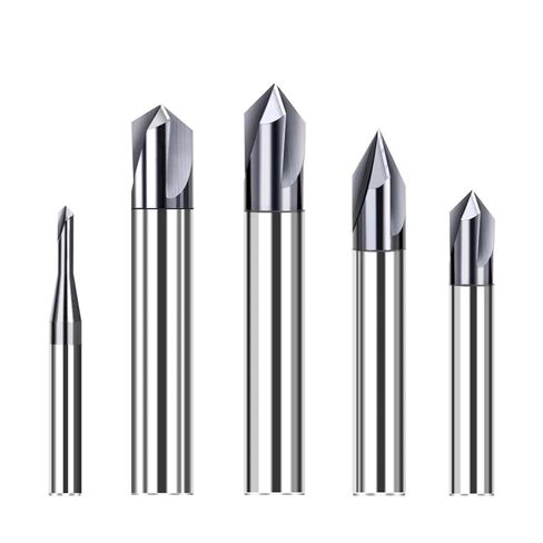 Chamfer End Mill for Caving V Groove Router Bit 60 90 120 Degree 2-12mm Carbide Bits Engraving Milling Cutter 3 Flutes(10xD10x90) in Kuwait