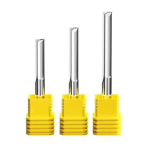3.175 4 6 8 10mm Shank 2 Flutes Straight End Mill Tungsten Carbide CNC Milling Cutter Hard Wood MDF Engraving Router Bit(6x22x50) in Kuwait