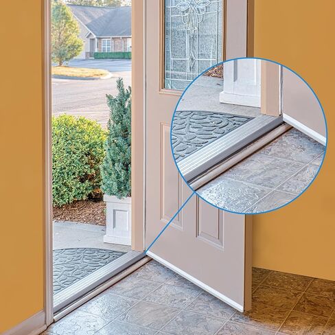 2 Pack 36 Inch Door Threshold Seal Vinyl Replacement Insert for Adjustable Height Aluminum Thresholds 1-5/16 x 3/8 Inch Gray Flexible Door Threshold Strip for Exterior Front Door Weather Stripping in Kuwait