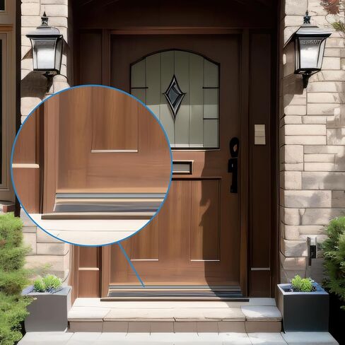 2 Pack 36 Inch Door Threshold Seal Vinyl Replacement Insert for Adjustable Height Aluminum Thresholds 1-5/16 x 3/8 Inch Gray Flexible Door Threshold Strip for Exterior Front Door Weather Stripping in Kuwait