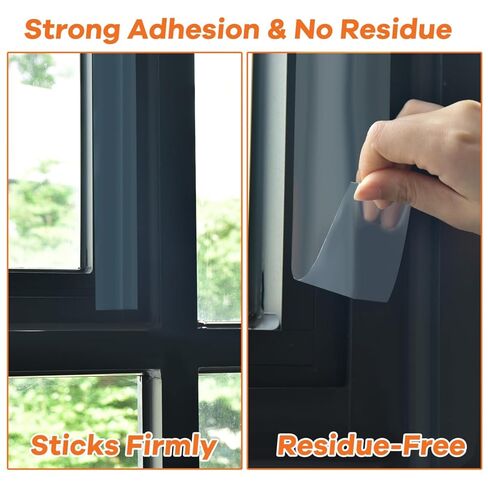 YoleShy 3 عبوات من شريط إغلاق الطقس الشفاف للنافذة مقاس 2 بوصة × 30 ياردة بدون بقايا عزل نافذة شديد التحمل لإغلاق الفجوة في فصل الشتاء البارد، إجمالي 90 ياردة نافذة مكيف الهواء in Kuwait