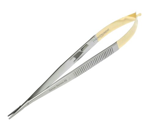 حامل إبرة صغيرة TC Castroviejo مستقيم 7 بوصات أدوات طب الأسنان الجراحية من الفولاذ المقاوم للصدأ الألماني in Kuwait