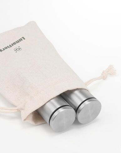 مجموعة مطحنة ملح وفلفل صغيرة، مطاحن هزازة ملح خشنة وناعمة قابلة للتعديل، أدوات توابل صغيرة محمولة للسفر [بدون محتوى التوابل] in Kuwait