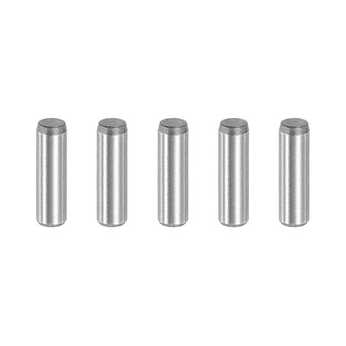 uxcell 5Pcs 1/8" x 7/16" Dowel Pins, Stainless Steel Cylindrical Shelf Support Pegs Metal Fasten Elements Locating Pin for Bunk Bed Bookshelf Furniture, Silver Tone in Saudi Arabia