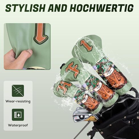 BIG TEETH Groundhog Driver Headcover Funny Gopher Driver Head Cover for 460cc Club, Woodland Golf Head Covers for Woods and Driver Pu Leather in Saudi Arabia