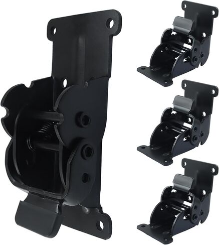 4 Pcs 180 Degree Self-Locking Brackets, Folding Hinges Adjustable Support, Non-Slip Pads Leg Fittings for Table, Bed and Desk Legs in Saudi Arabia