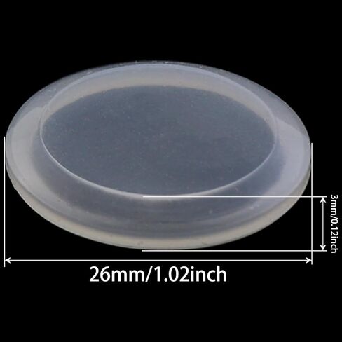Heyous 10PCS Metal Pushbutton Switch Waterproof Cap Transparent Silicone Protective Covers Waterproof Ultra Thin Button Leather Cover Protector Suitable for Flat Buttons with 22mm Mounting Hole in Saudi Arabia