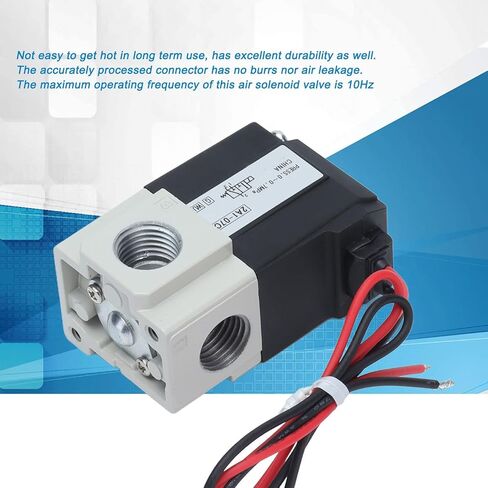 3 Way 2 Position Air Solenoid Valve, 10HZ HighFrequency Control Solenoid Valve with 1/4 Inch Threaded Port (DC 12V) in Saudi Arabia