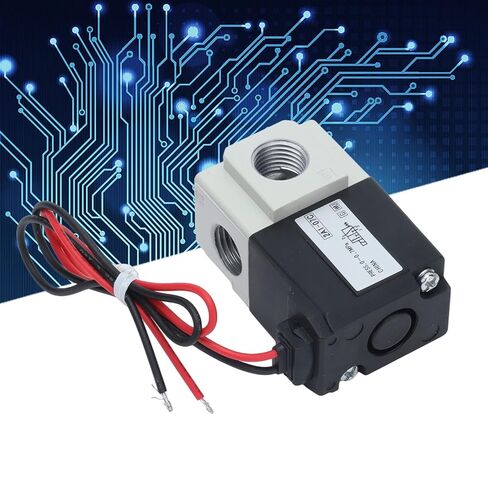 3 Way 2 Position Air Solenoid Valve, 10HZ HighFrequency Control Solenoid Valve with 1/4 Inch Threaded Port (DC 12V) in Saudi Arabia