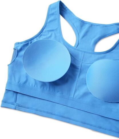 ECOPARTY Wirefree Padded Yoga Sports Bra for Women - Moisture Wicking Quick Dry Workout Crop Tank Camisole Racerback in Saudi Arabia