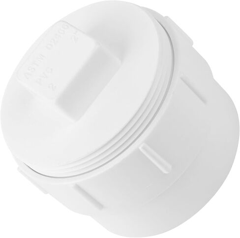 4" PVC Sewer Cleanout Adapter with Plug Pipe Fitting, PVC DWV Flush Sewer Cleaning Cap for Outdoor Garden and Garage Drainage Systems in Saudi Arabia