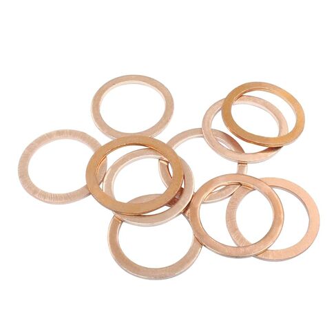 Bivethoi 5Pcs 33mm x 43mm x 2mm Copper Flat Washer for Screw Bolt, Copper Sealing Washers for Automotive, Motorcycles in Saudi Arabia