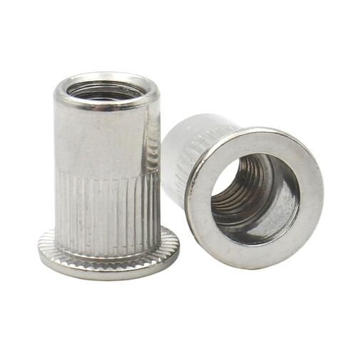 2/5/10/30pcs M3 M4 M5 M6 M8 M10 M12 304 Stainless Steel/Yellow Zinc Plated Carbon Blind Rivet Nut Rivnut Threaded Inserts(Yellow Zinc Plated,M16) in Saudi Arabia