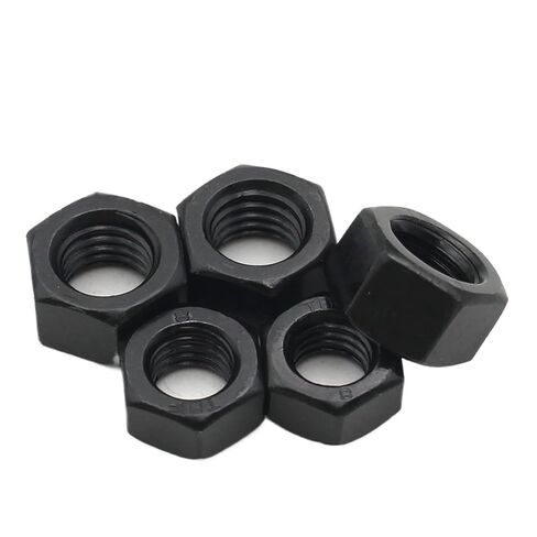 1-50 قطعة M2 .5 .6 M3 M4 M5 M6 M8 M10 M12 M14 M16 M18 M20 M22 M24 M27 M30 M33 M36 أسود الكربون الصلب مسدس عرافة المكسرات (M18x5pcs) in Kuwait