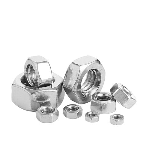 10 قطعة/الوحدة 304 سداسية من الفولاذ المقاوم للصدأ مسدس المكسرات DIN555 M2 .5 M3 M4 M5 M6 M8 M10(M1.6) in Kuwait