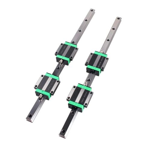 2 قطعة HGR15 & HGR20 أدلة خطية مربعة + 4 قطعة HGH15CA & HGH20CA/HGW15CC & HGW20CC أقواس منزلق CNC (2 سكة 4HGW20CC، 400 مم) in Kuwait