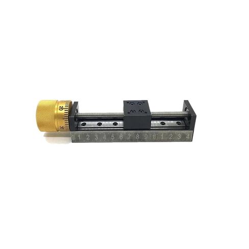 T-Type mini Slide 50mm Travel Linear Guide 1/2/4/6/12 Lead Pitch Scale Handwheel(4mm Pitch) in Kuwait