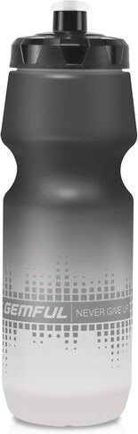 زجاجة مياه ماء GEMFUL 24 أوقية زجاجة ماء ركوب الدراجات BPA خالية من BPA مع مقاوم للضغط على تسرب SPISE 2 عبوة لا تناسب أقفاص الدراجات القياسية للدراجات الجبلية (GRADIENT GRAND Black+Blue Green) in Kuwait