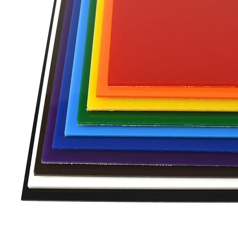 BuyPlastic 2037 Yellow Solid Colored Acrylic Plexiglass Sheet, Choose Size and Thickness, 1/8" x 24" x 36", Plastic Plexi Glass for Crafts, Art, and More in Saudi Arabia