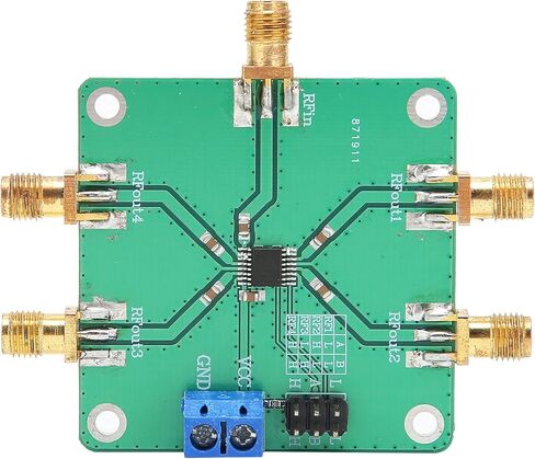 RF Switch Module, Large Heat Dissipation Area, 1x4 RF Multiplexer, DC 5V 10-3500MHz High Power Handling, for Industrial Automation, Communication Systems, RF Testing Equipment, Wir in Saudi Arabia