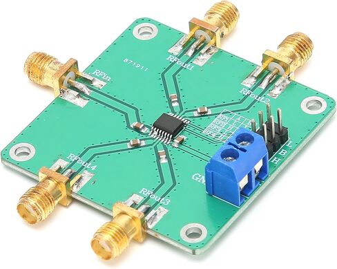 RF Switch Module, Large Heat Dissipation Area, 1x4 RF Multiplexer, DC 5V 10-3500MHz High Power Handling, for Industrial Automation, Communication Systems, RF Testing Equipment, Wir in Saudi Arabia