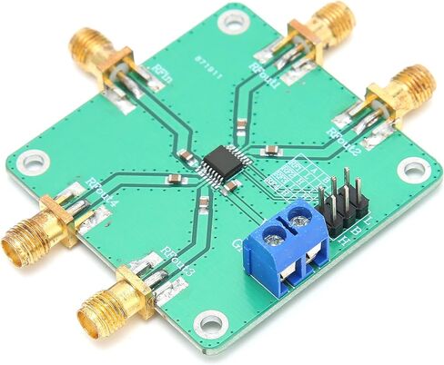 RF Switch Module, Large Heat Dissipation Area, 1x4 RF Multiplexer, DC 5V 10-3500MHz High Power Handling, for Industrial Automation, Communication Systems, RF Testing Equipment, Wir in Saudi Arabia