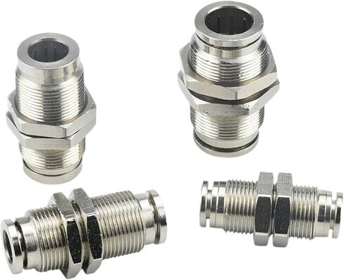 Plugs Straight-Through Partition Pneumatic Joint PM4/6/8/10/12 Pipe 1Pcs(Pm16) in Kuwait