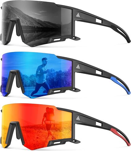 NSSIW نظارة شمسية مستقطبة للرجال الرياضيين من الرجال: ركض نظارات الشمس الرجال حماية الأشعة فوق البنفسجية المستقطبة لركوب الدراجات in Kuwait