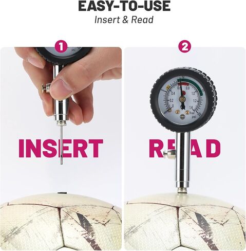 Ball Air Pressure Gauge, Portable Football Basketball Volleyball Pointer Pressure Gauge, Air Watch Test, Adjust The Pressure in Kuwait