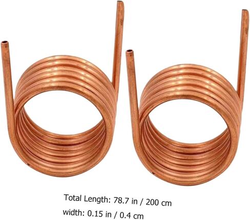 FOMIYES 2pcs Soft Copper Tubing Coil 4x0.5mm Thin Wall 2m Length Refrigeration Copper Tube for Air Conditioners and Freezer in Saudi Arabia