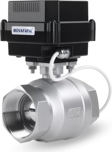 1-1/2" Motorized Ball Valve - 2 Wire Auto Return Electric Water Valve with Standard Port,9-24V AC/DC,Stainless Steel DN40 in Saudi Arabia