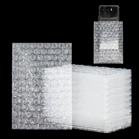 50 قطعة من أكياس الفقاعات، حقيبة صغيرة ملفوفة، أكياس فقاعات شفافة مقاس 10.16 سم × 15.24 سم، أكياس فقاعات واقية، أكياس مبطنة مزدوجة الجدران للحركة والشحن والتعبئة in Kuwait