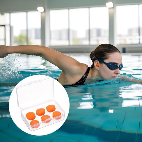 84 زوجًا من سدادات الأذن المصنوعة من السيليكون الناعم، سدادات أذن قابلة للتشكيل وقابلة لإعادة الاستخدام وعازلة للضوضاء مع حافظة للنوم والسباحة والشخير والدراسة، 4 ألوان in Kuwait