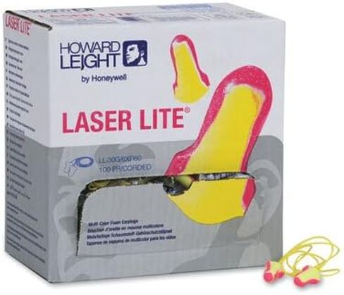 سدادات أذن Howard Leight Laser Lite - سلكية (100 زوج لكل صندوق توزيع) (صندوق توزيع واحد) - AB-266-2-82 in Kuwait
