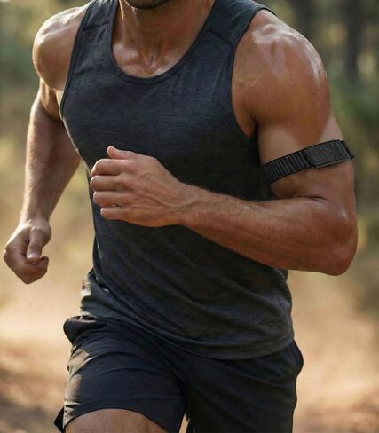 حزام رياضي من النايلون متوافق مع حزام Amazfit Helio، حزام ذراع قابل للتعديل لتتبع اللياقة البدنية Helio، حزام ذراع بديل قابل للتنفس للتدريب والجري in Kuwait