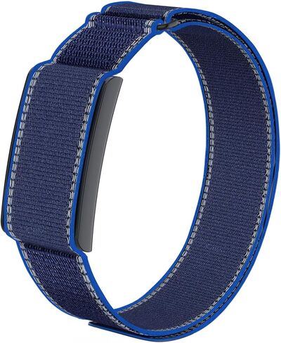 حزام رياضي من النايلون متوافق مع حزام Amazfit Helio، حزام ذراع قابل للتعديل لتتبع اللياقة البدنية Helio، حزام ذراع بديل قابل للتنفس للتدريب والجري in Kuwait