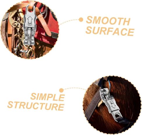 3 Pcs Zinc Alloy Equestrian Rope Hook Quick Release Snap Clip Versatile Tie Hook for Home Farm Recreation and Activities in Saudi Arabia