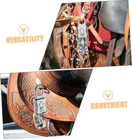 3 Pcs Zinc Alloy Equestrian Rope Hook Quick Release Snap Clip Versatile Tie Hook for Home Farm Recreation and Activities in Saudi Arabia