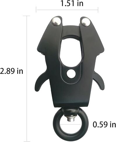 الكلب المقود هوك DS158-15 الفضاء الألومنيوم حلقة 7.5x3.9 سنتيمتر قلادة الحيوانات الأليفة هوك مشبك للتخييم التنزه الظهر تسلق الجبال الأسود in Saudi Arabia