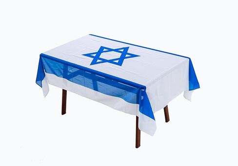 MSFHHA Rectangular Tablecloth Israel Israeli Flag Fade-Resistant Washable National Flag Tablecloth, Suitable for Kitchen Dining Family Gatherings and Outdoor Events,59 Inches * 83 Inches. in Kuwait